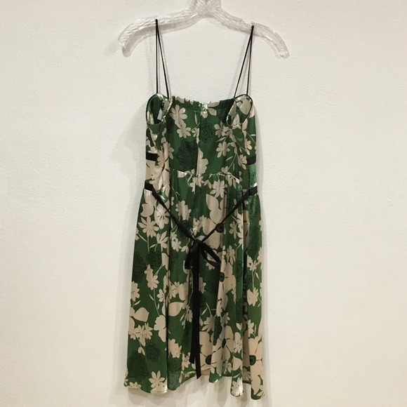 Teeze Me Green Floral Y2K Dress Size 10 EUC - Picture 3 of 3